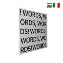 Magnetisches Memoboard 50x50cm quadratisch Wandmontage modernes Design Words Verkauf