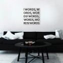Magnetisches Memoboard 50x50cm quadratisch Wandmontage modernes Design Words Aktion