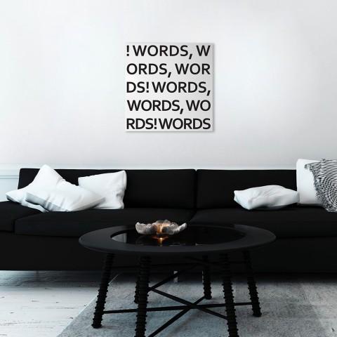 Magnetisches Memoboard 50x50cm quadratisch Wandmontage modernes Design Words Aktion