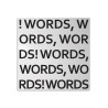 Magnetisches Memoboard 50x50cm quadratisch Wandmontage modernes Design Words Angebot