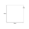 Moderne quadratische magnetische Mehrzweck-Wandtafel im Format 50 x 50 cm Memo