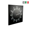 Quadratische Wanduhr, modernes minimalistisches Design, 50x50 cm, Only Hours Verkauf