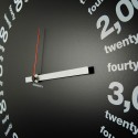 Quadratische Wanduhr, modernes minimalistisches Design, 50x50 cm, Only Hours Sales