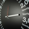 Quadratische Wanduhr, modernes minimalistisches Design, 50x50 cm, Only Hours Sales