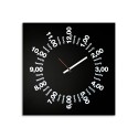 Quadratische Wanduhr, modernes minimalistisches Design, 50x50 cm, Only Hours Angebot