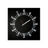 Quadratische Wanduhr, modernes minimalistisches Design, 50x50 cm, Only Hours Angebot