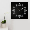 Quadratische Wanduhr, modernes minimalistisches Design, 50x50 cm, Only Hours Rabatte