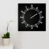 Quadratische Wanduhr, modernes minimalistisches Design, 50x50 cm, Only Hours Rabatte