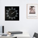 Quadratische Wanduhr, modernes minimalistisches Design, 50x50 cm, Only Hours Aktion