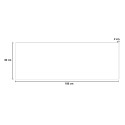 Wanduhr Horizontales magnetisches Whiteboard Post It Industrial