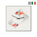 Wanduhr im japanischen Stil, modernes Design, Koi-Fische Verkauf