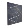 Wanduhr 50x50cm modernes minimalistisches Design Time Line Industrial Sales