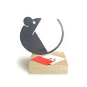 Schlüsselanhänger Ringhalter Tisch Holz Eisen Magnet Maus Sales