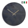 Moderne minimalistische Wanduhr rund schwarz-gold Black Moon Verkauf
