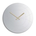 Runde Wandspiegeluhr im modernen Design, golden Elegance Angebot