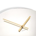 Wandspiegel Uhr modernes Design rund gold Elegance Rabatte