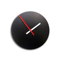 Runde Wanduhr im modernen Minimal-Design, schwarz, trendy Angebot