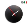 Runde Wanduhr im modernen Minimal-Design, schwarz, trendy Verkauf
