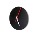 Runde Wanduhr im modernen Minimal-Design, schwarz, trendy Sales
