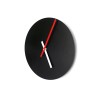 Runde Wanduhr im modernen Minimal-Design, schwarz, trendy Sales