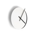 Moderne minimalistische runde Wand uhr in Weiß und Schwarz Eclissi Sales