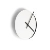 Moderne minimalistische runde Wand uhr in Weiß und Schwarz Eclissi Sales