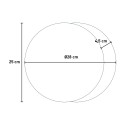 Moderne minimalistische runde Wand uhr in Weiß und Schwarz Eclissi Auswahl