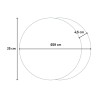 Moderne minimalistische runde Wand uhr in Weiß und Schwarz Eclissi Auswahl