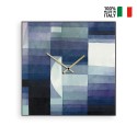 Quadratige Wanduhr 50x50 cm modernes zeitgenössisches Design Klee Verkauf