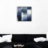 Quadratige Wanduhr 50x50 cm modernes zeitgenössisches Design Klee Aktion