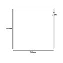 Quadratige Wanduhr 50x50 cm modernes zeitgenössisches Design Klee Katalog
