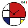 Moderner Wanduhren im zeitgenössischen Kunstdesign rund Mondrian Verkauf
