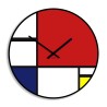 Moderner Wanduhren im zeitgenössischen Kunstdesign rund Mondrian Angebot