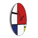 Moderner Wanduhren im zeitgenössischen Kunstdesign rund Mondrian Sales
