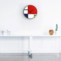Moderner Wanduhren im zeitgenössischen Kunstdesign rund Mondrian Aktion
