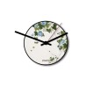 Kleiner runder Wanduhr im modernen Design Natur Blaue Blumen Angebot