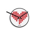 Moderner runder Wanduhr Videospiel-Arcade Love Invaders Angebot