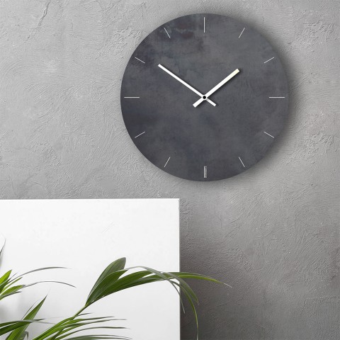 Runde Wanduhr im modernen Industrie-Design Klassisch Aktion