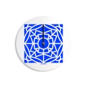 Runde Wanduhr im modernen, bunten Design Azulejo B Angebot