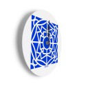 Runde Wanduhr modernes farbenfrohes Design Azulejo B