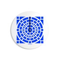 Runde Wanduhr modernes farbenfrohes Design Azulejo C