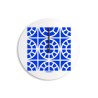 Runde Wanduhr modernes farbenfrohes Design Azulejo D