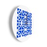 Runde Wanduhr modernes farbenfrohes Design Azulejo D