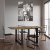 Ausziehbarer Esstisch 90x90-180cm Tecno Libra Eiche Sales