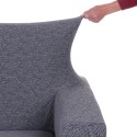 2-Sitzer Sofabezug Armlehnen Stretchstoff Fancy 