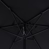 Garten- und Terrassenschirm schwarz 3x2 mit Mittelstange Rios Black Modell