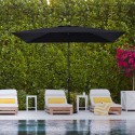 Garten- und Terrassenschirm schwarz 3x2 mit Mittelstange Rios Black Verkauf