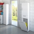 Mobiler Wäschekorb Säule Badezimmer Waschküche Platzsparer Korb Aktion