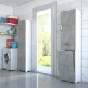 Mobiler Wäschesammler, platzsparend, grau, für Badezimmer und Waschküche Aktion