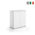 Vielseitiges Sideboard für Wohnzimmer, Küche oder Flur, 3 Ablagen, weiß Verkauf